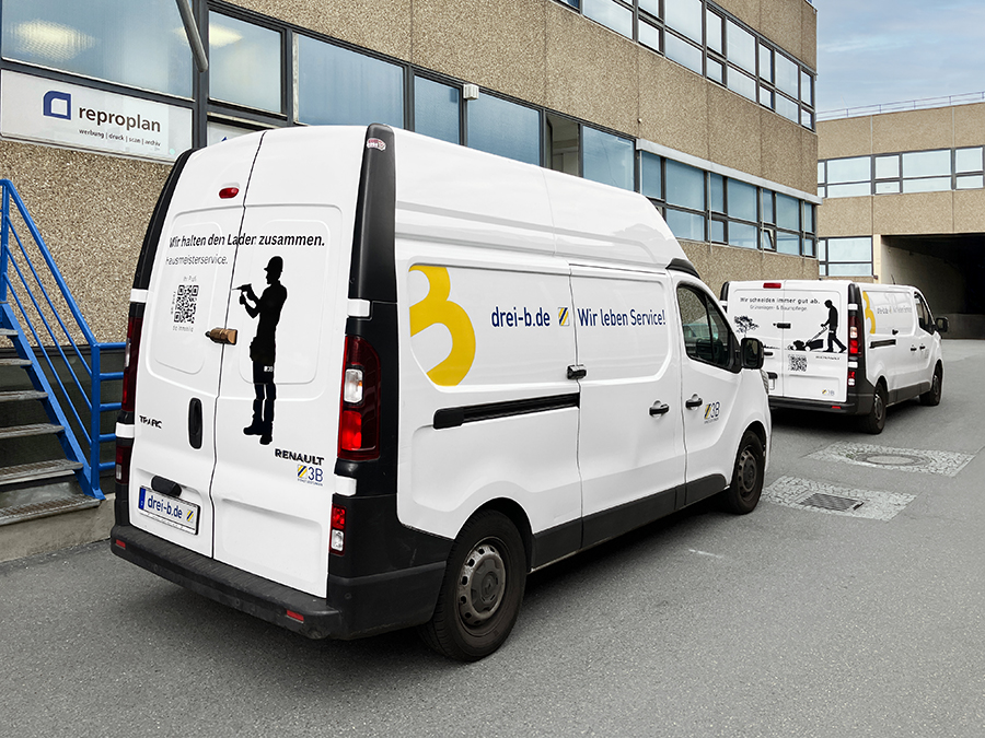Professionelle Fahrzeugbeschriftung & Kennzeichnung für 3-B