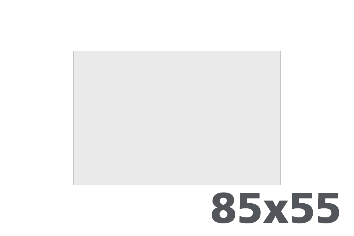 8.5 x 5.5 cm Querformat