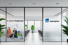 Glasdekorfolie mit Druck