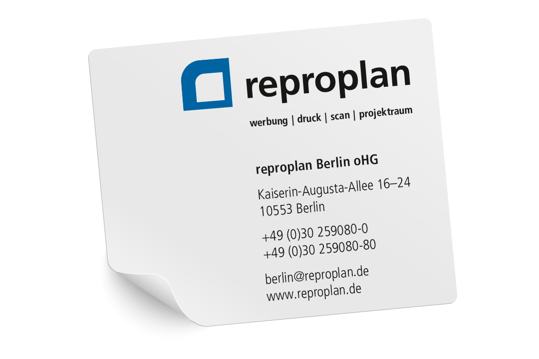 Folie bedrucken Aufkleber