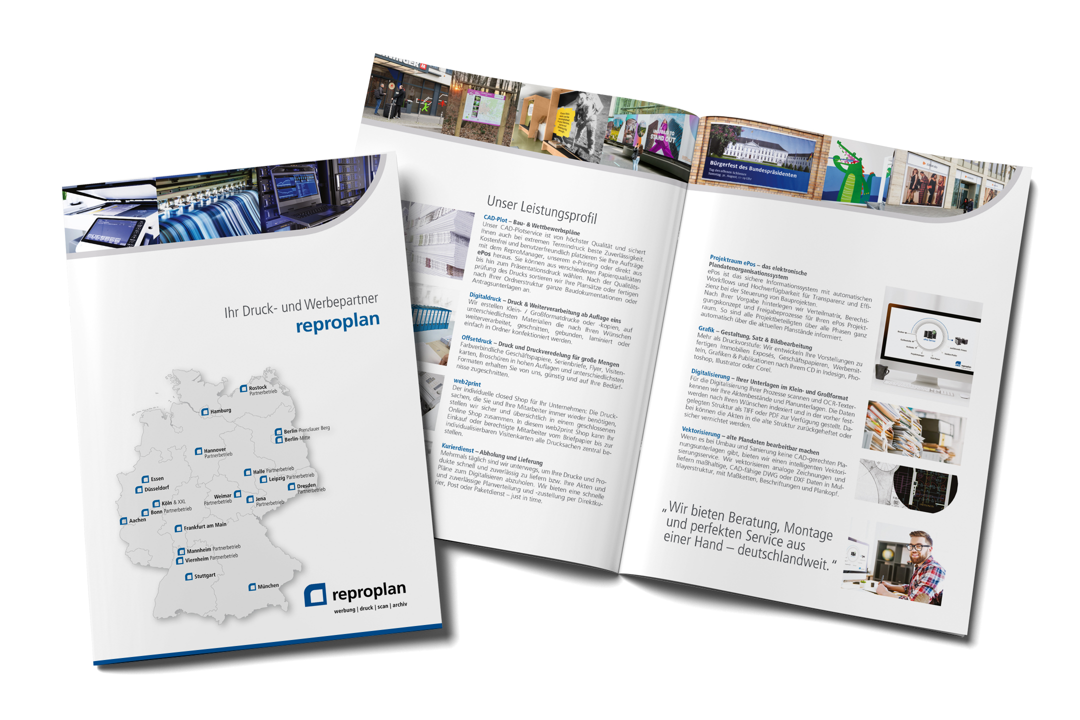 Broschüre Broschüre DIN A4 - randlos gedruckt