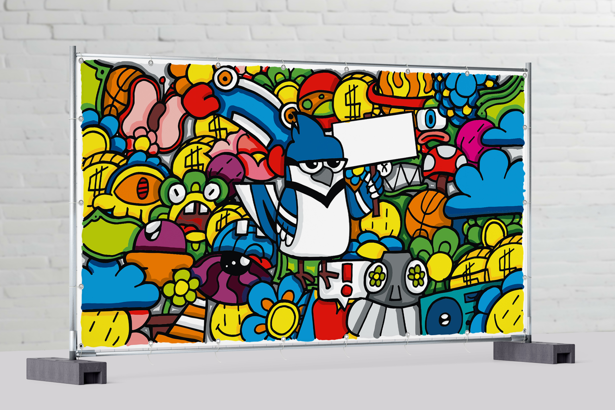 Banner bedrucken Bauzaunbanner