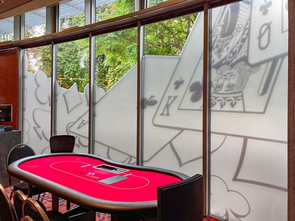 Glasdekorfolie mit Druck